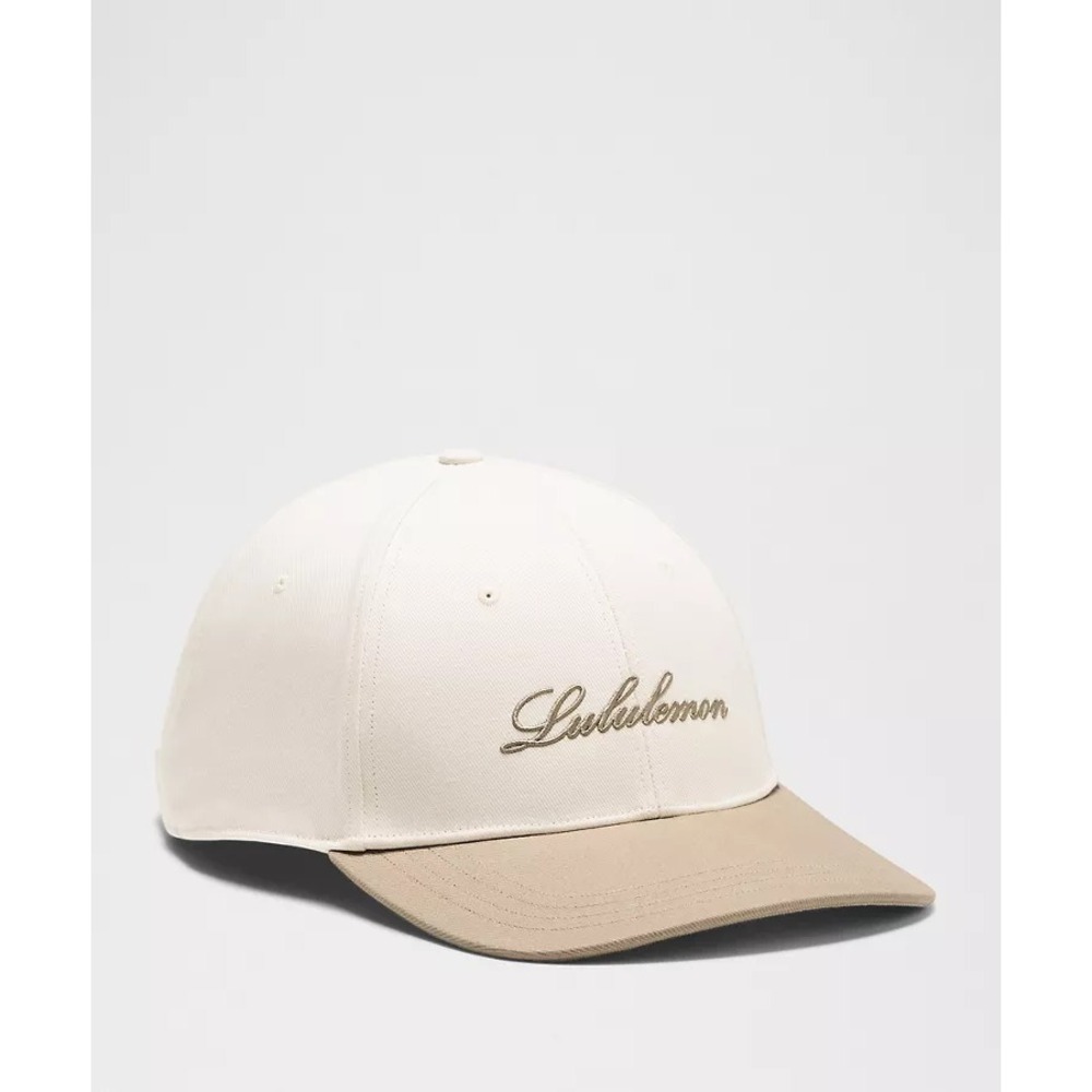 Lululemon-Structured Classic Ball Cap Script-Light Ivory-Sold Out-S/M